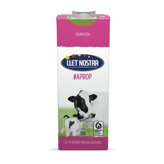 Llet Nostra UHT bric desnatada (1L)