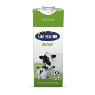 Llet Nostra UHT bric semidesnatada (1L)