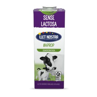 Llet UHT semidesnatada sense lactosa (1L)