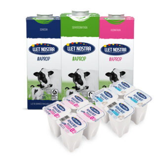 Lot compost de 6 brics de llet + 2 packs de iogurts