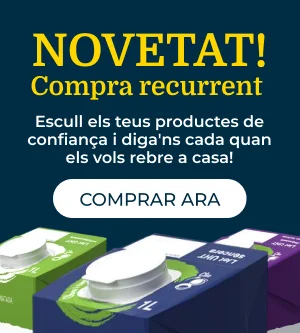 NOVETAT! Compra recurrent: Escull els teus productes de confiança i diga'ns cada quan els vols rebre a casa!